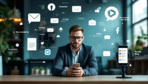 Gráfico de una estrategia de marketing digital para pymes con un enfoque multicanal